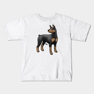 Dog - Doberman Pinscher - Black and Tan Kids T-Shirt